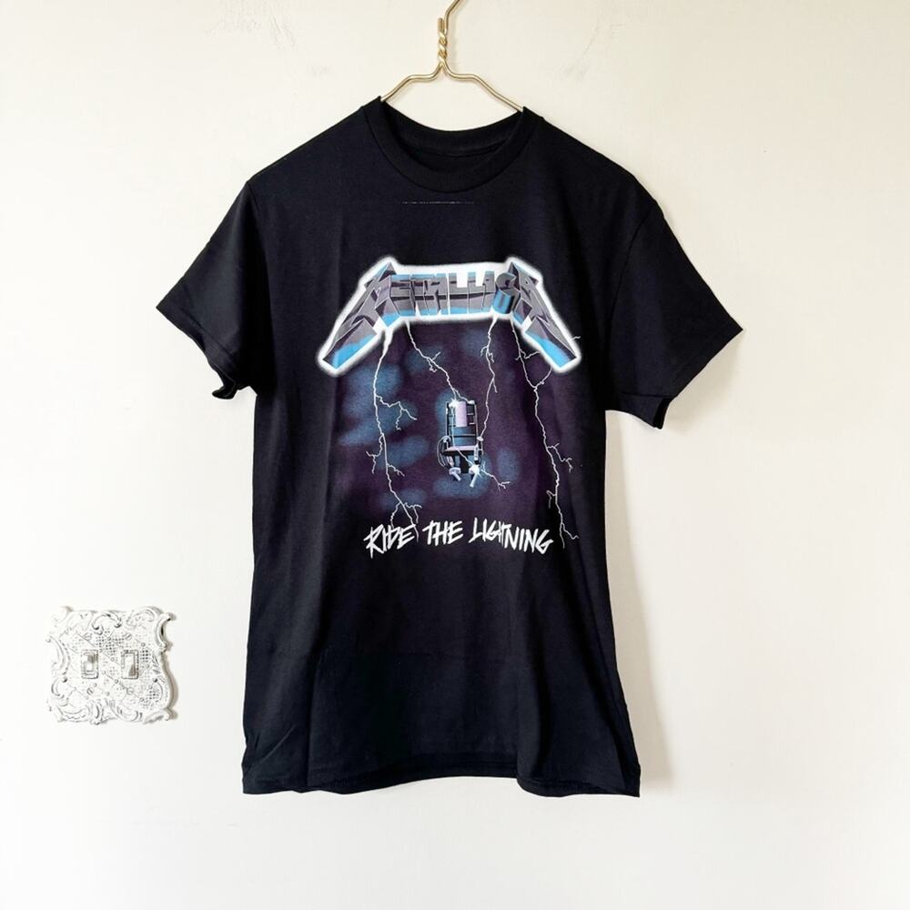 NEW Metallica Ride The Lightning Graphic Band Tee T Shirt M